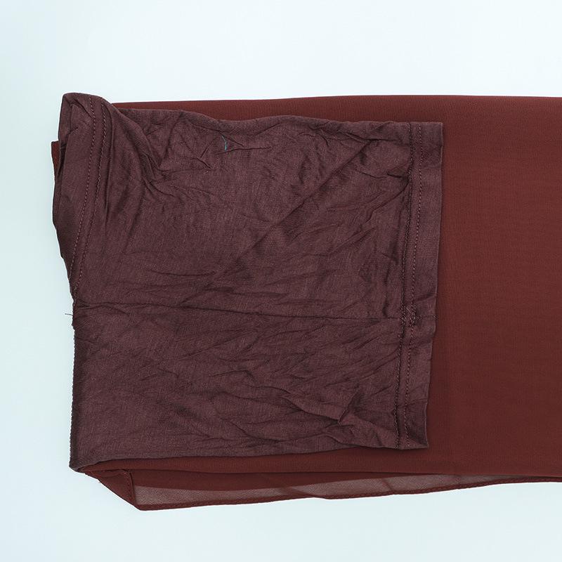 Perlchiffon Baumwolle Damen Schal & Schlauchmütze Set