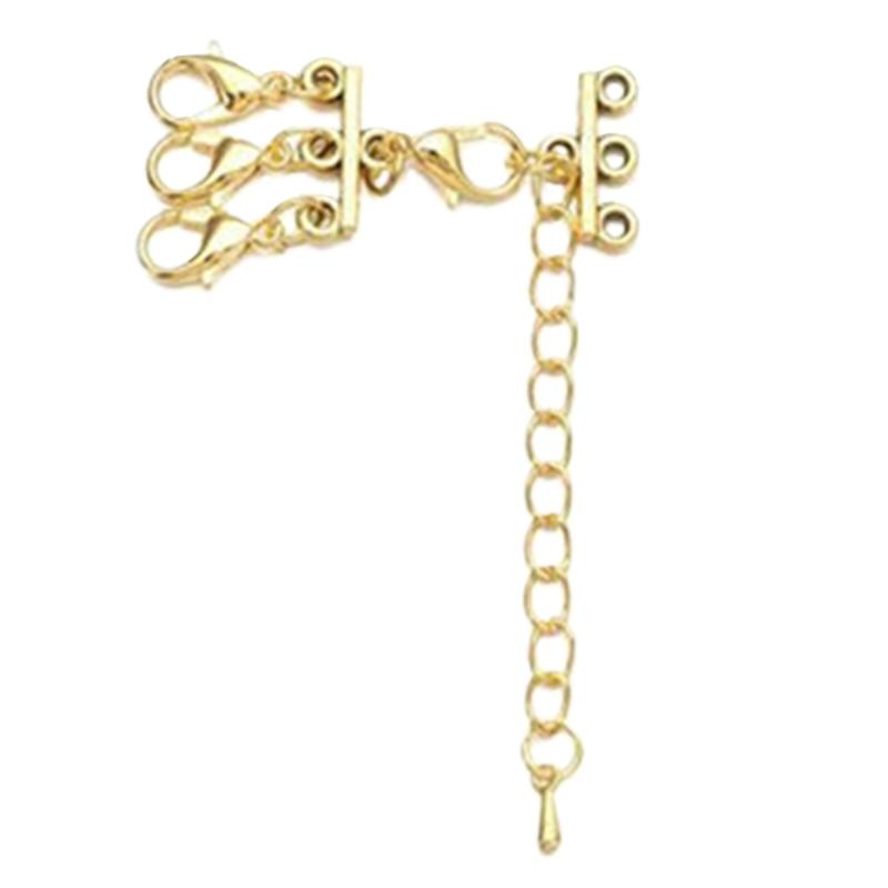Stylish Tube Lock Necklace Clasps Bracelet Layering Clasps Multi Tube Lock Necklaces Clasps Separator Alloy Material