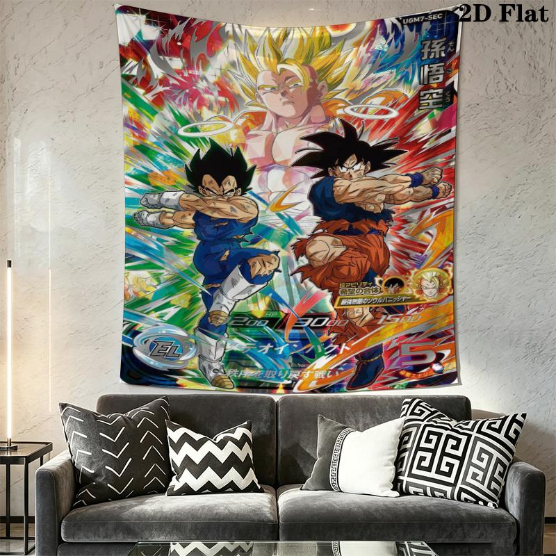 Dragon Ball Wall Tapestry Aesthetic Wall Hanging Printed Fabric Blanket Decorative Tapestries for Bedroom Living Room Home Decor