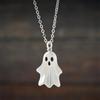 Cute ghost halloween earrings women's girl fashion little ghost ring necklace party halloween jewelry gift