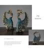 European Luxury Peacock Dancer Resin Ornament for Home and Wedding Decor