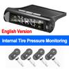 Car Tire Pressure Monitoring System TPMS Solar Charging 4 Internal/External Sensor Real-time Display Auto Alarm Car Accessories