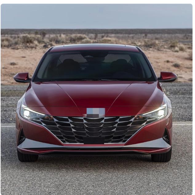 Imported 21-22 Elantra Headlight Cover: Transparent Shell Mask