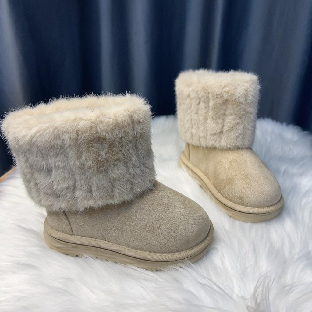 Winter New Children's Border Trade Snow Boots, Men's and Women's Cotton Boots, Warm Shoes, Short Boots