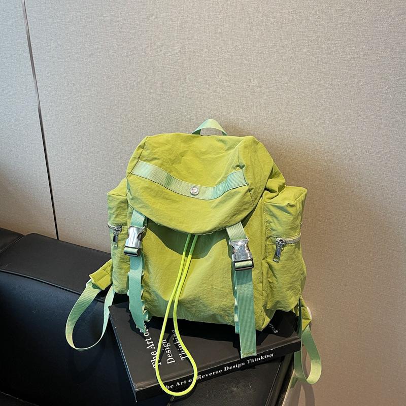 Sports and Leisure Backpack Bag Women's New Niche Design Versatile Student Backpack Going Out Travel Bag