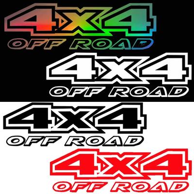20x6cm 4X4 OFF ROAD 4WD SUV Auto Sticker Auto Carrosserie Bumper Ramen Motorfiets Laptop Muren Vinyl Folie Decal Auto Tuning Accessoires