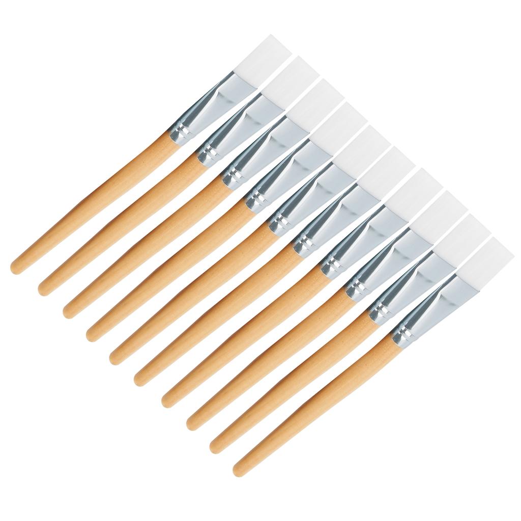 Facial Mask Brushes Soft Hair Mud Applicator DIY Skin Care Tool with Wooden Handle