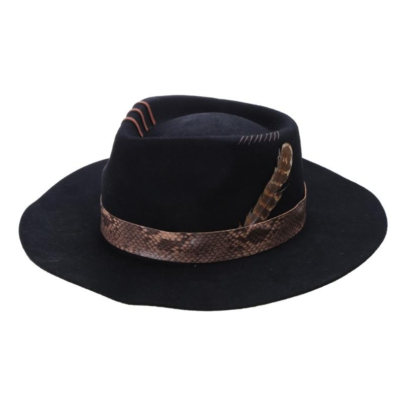 Classical Fedoras Cowboy Hat for Travel Wide Brimmed Hat Western Cowboy Hat for Boy Man Adults Cowboy Hat