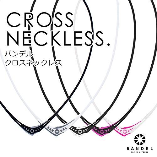 BANDEL Cross Necklace (Black and White) 45cm Strap, 2.0mm Thickness, 2017 Model