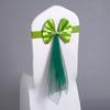 1Pcs Multi Color Chair Bandage Bowknot with Elastic Band Chair Sash Decoration Bow Knot Tie Wedding Chair Ribbon