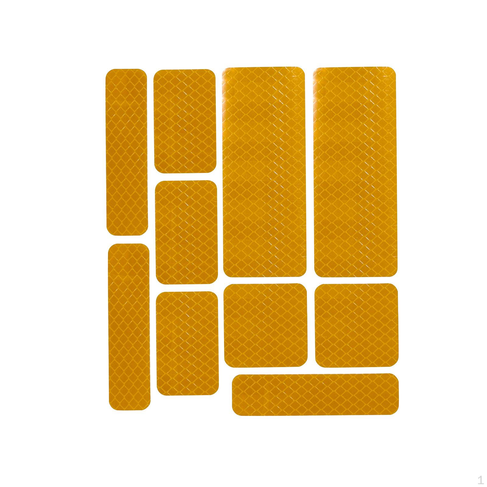 

10Pcs Reflective Stickers Anti Scratch Collision High Intensity Reflector Decals for Car