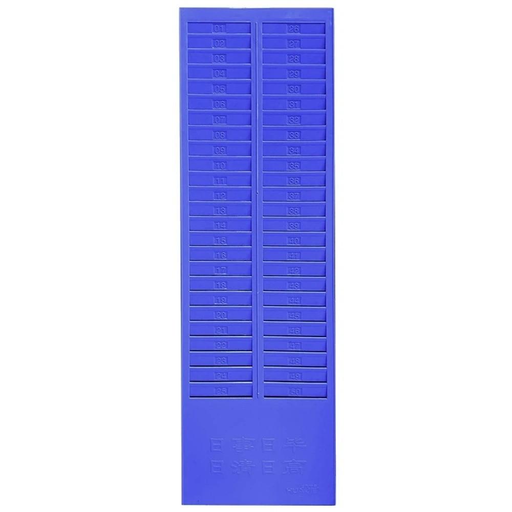 

24/50 Slots Attendance Card Rack Wall Mounted Time Payroll Recorder School Environment 24 Slots