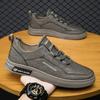 Shoes Autumn New Casual Sports Running Thick-soled Wear-resistant Leather Waterproof Board Shoes