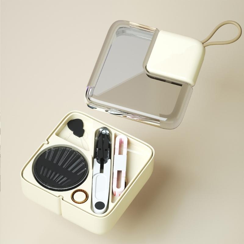 Sewing Box Set Sewing Kits Sewing Needle and Thread Box Needle Threader Sewing Storage Box Sewing Tool for Travel