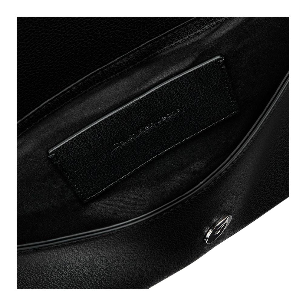 New CALVIN KLEIN Synthetic Material Baguette Bag, Shoulder Bag, Handbag, Crossbody Bag, Shoulder Bag Women's Black DH3458-001