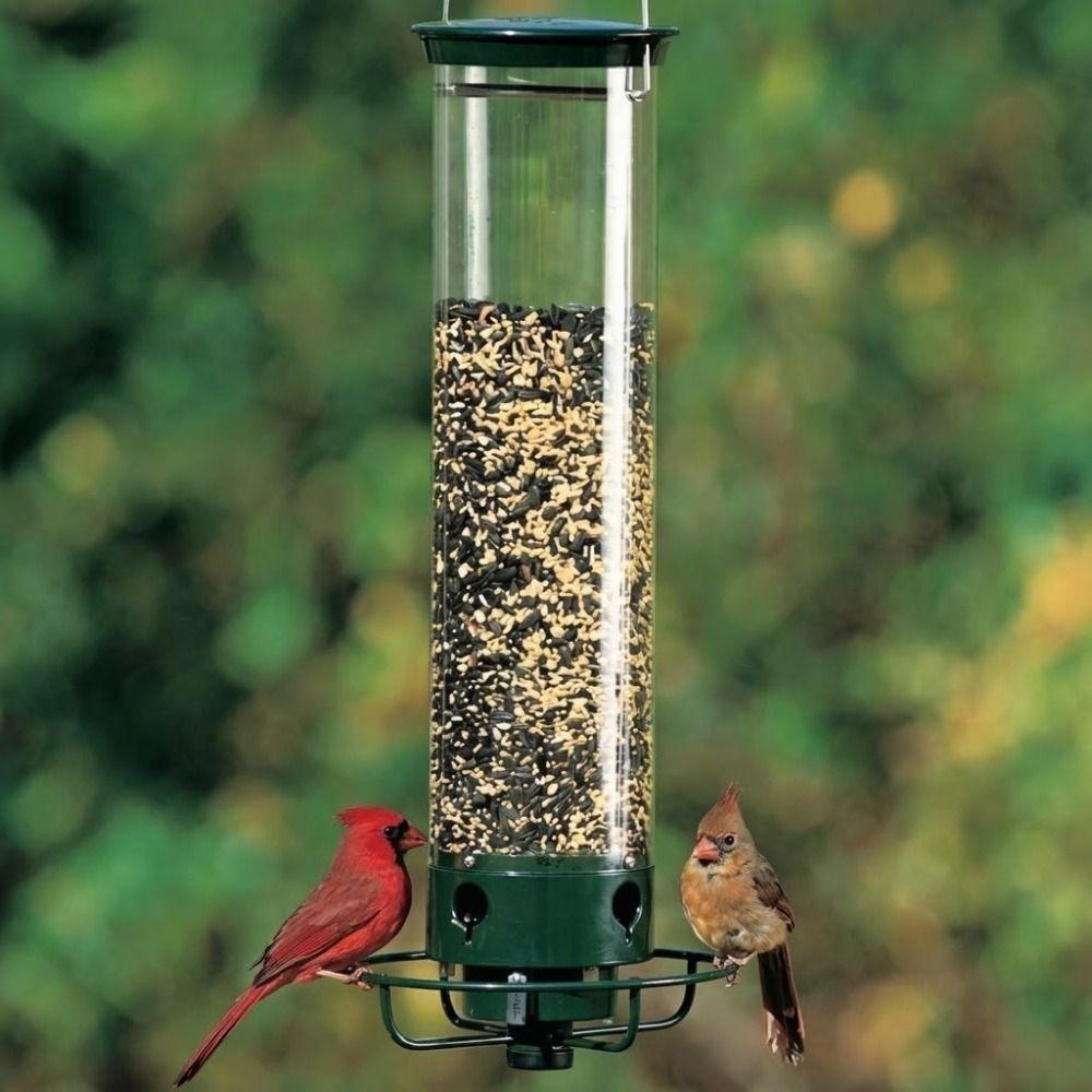 New Squirrel-Proof Wild Bird Feeder Metal Safety Hanging Bird Feeder Portable Large Capacity Outdoor Bird Feeder Outdoor Patio