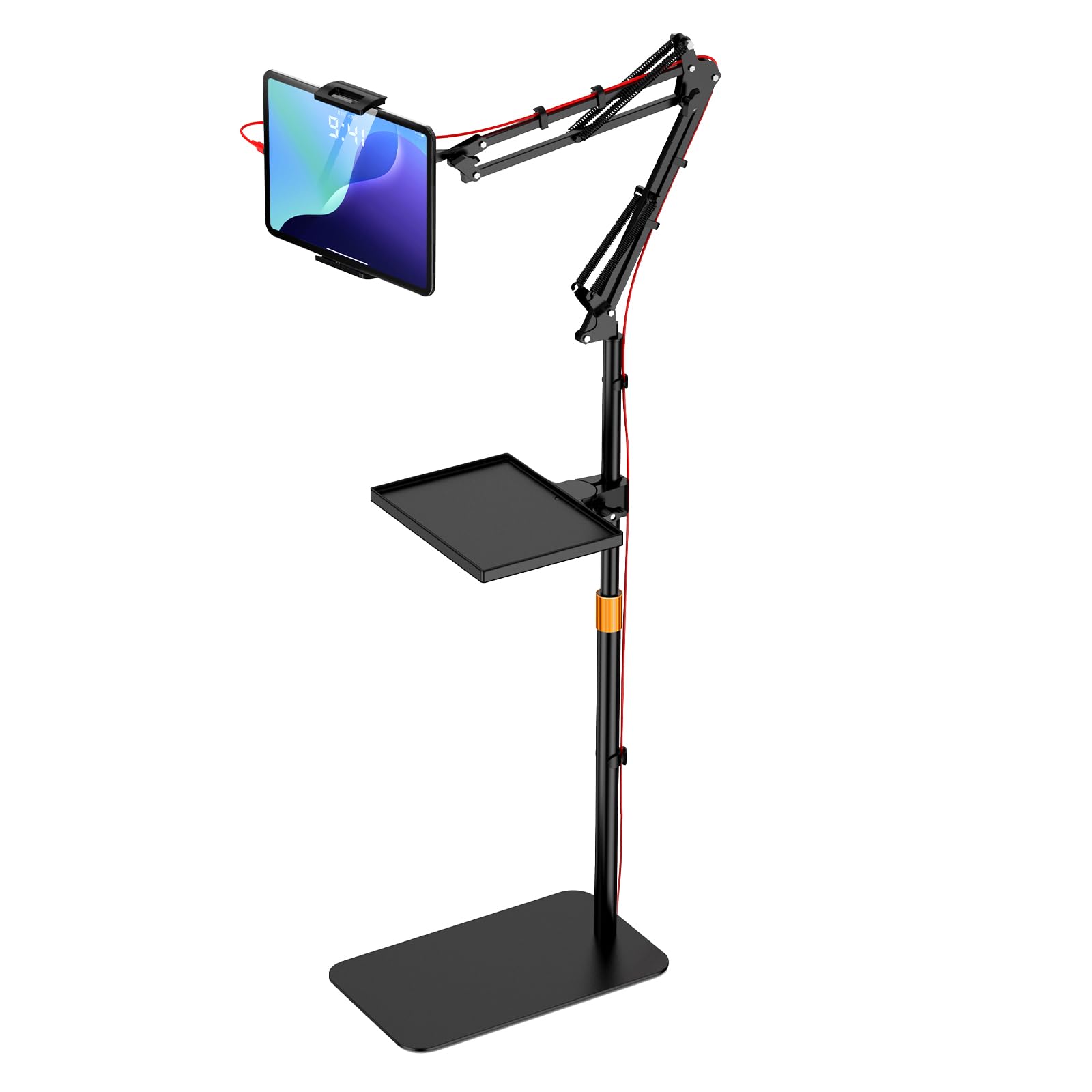 

KUUVAN Планшетный Напольный Выдвижной Подходит для iPad дюймовый дюймы Регулируемый дюймы Нагрузка фунты Поставляется с Мелким Предметом Усиленный 360 Градусов Совместим с