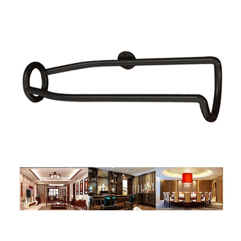 Wall-Mounted Bar Wine Rack Holder Accessories Display Iron Metal Support Shelf