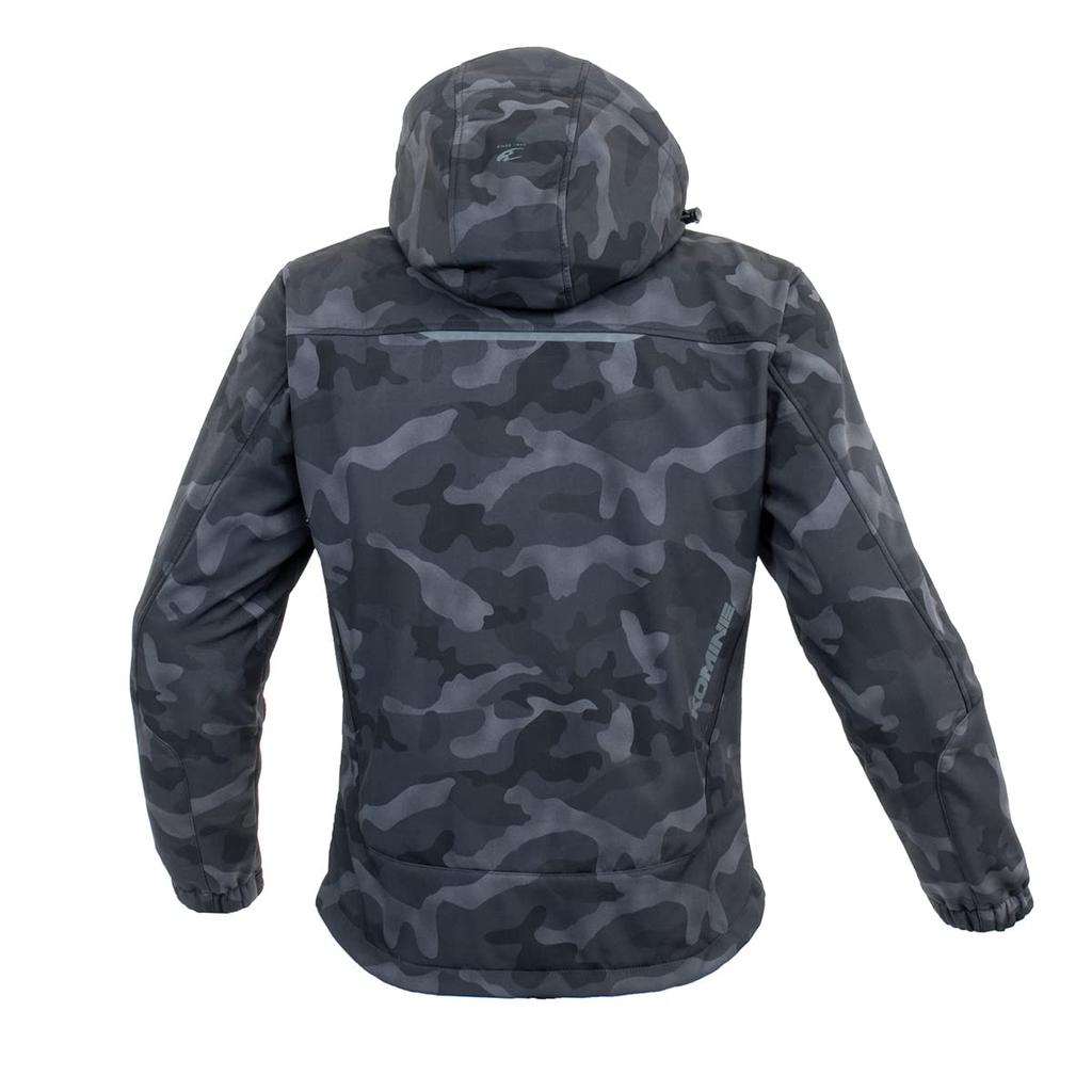 Motorcycle Jacket Protective Soft Shell Winter Parka IFU Neo Monochrome Camo 2XL [KOMINE] - JK-5792 07-5792