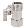 All Metal Water Line Adapter with Shutoff Valve for 12 to 14 Inch Tubing