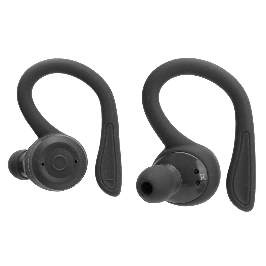 Bluetooth Ear Hooks Earphone Wireless Sports inEar Headset Earbuds with Charging Box(Noir )