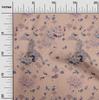 oneOone Cotton Flex Off White Fabric Floral & Peacock Quilting Supplies Print Sewing Fabric By The Yard 40 Inch