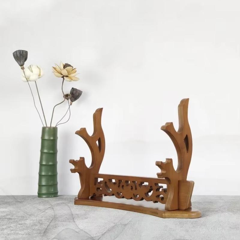 Dragon Katana Stand Shelf Wooden Display Katana Support Holder Demon Slayer Sabre Cradle Storage Rack Room Decoration Organizer