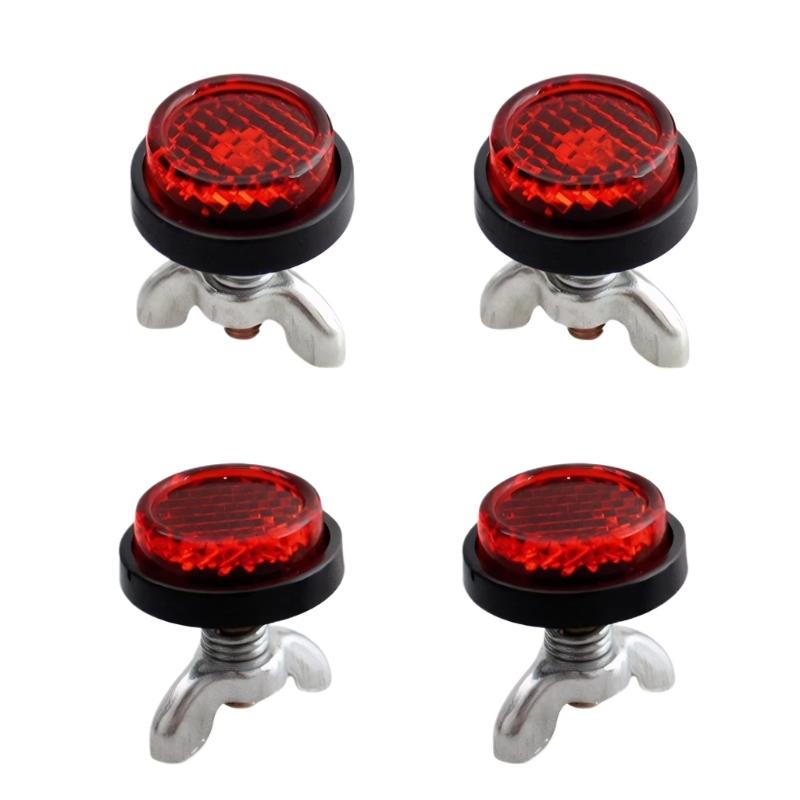 

4/8 шт. Светоотражающие болты для рамки номерного знака мотоцикла Пластиковые металлические крепежные элементы для улучшенной видимости в ночное время