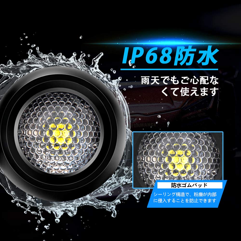 Largoods LED 5W 6D Linse Hintergrundbeleuchtung Raumleuchte Positionsleuchte Rücklicht Hintergrundbeleuchtung 6.000k