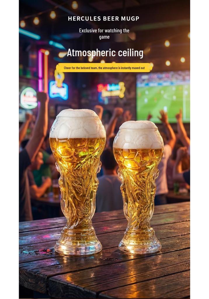 2026 High-End Creative Beer Mug: Light Luxury, Large Capacity for Home Craft Beer & Personal Wine Use