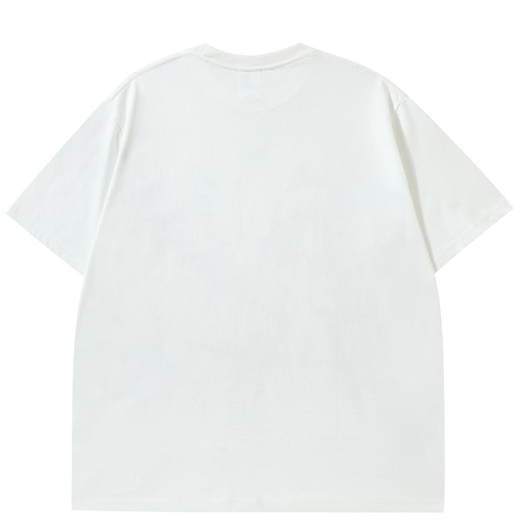 Streetwear Cartoon Graphic Unisex T-Shirt Cotton Tshirt Unisex Tops Tees Summer Short Sleeves T Shirt