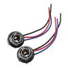 2PCS 1157/3157/2057/2357/7528 Bulb Socket, 3-Wire Pre-Wired Waterproof LED Pigtail Harness for Turn Signal Brake Tail Light, Compatible with Cars