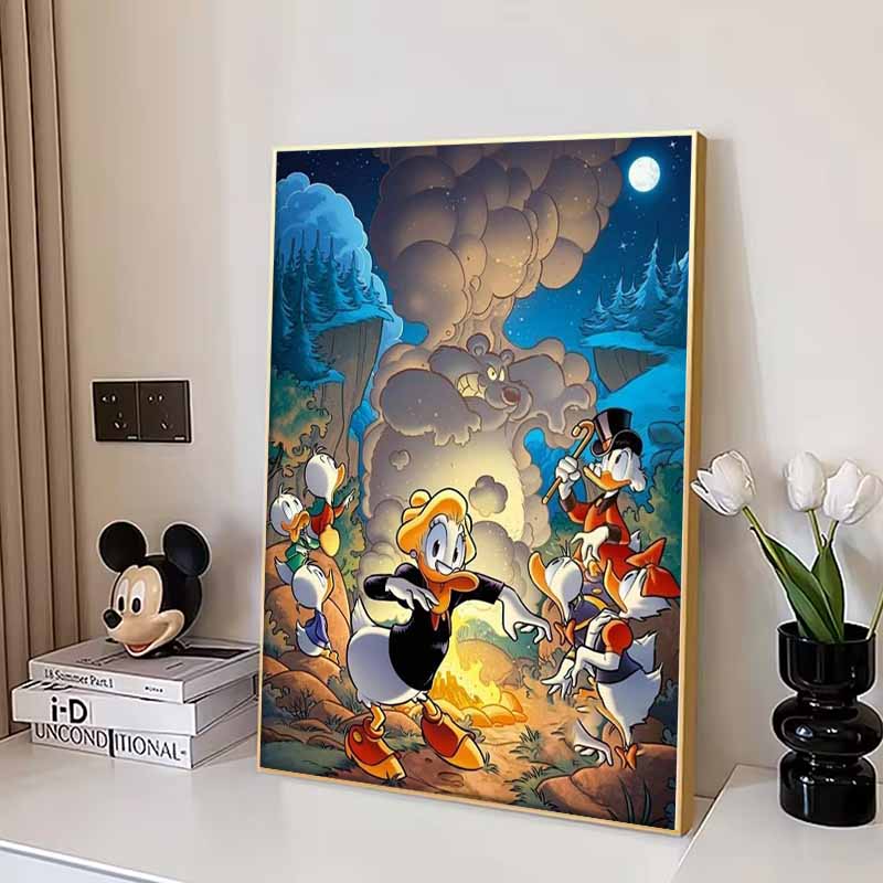 Disney Diamond Painting Donald Duck Fantasy Adventure Illustration Mosaic Embroidery Image Creation Diamond Painting, CrossstitchHomeDecoration 5D DIY