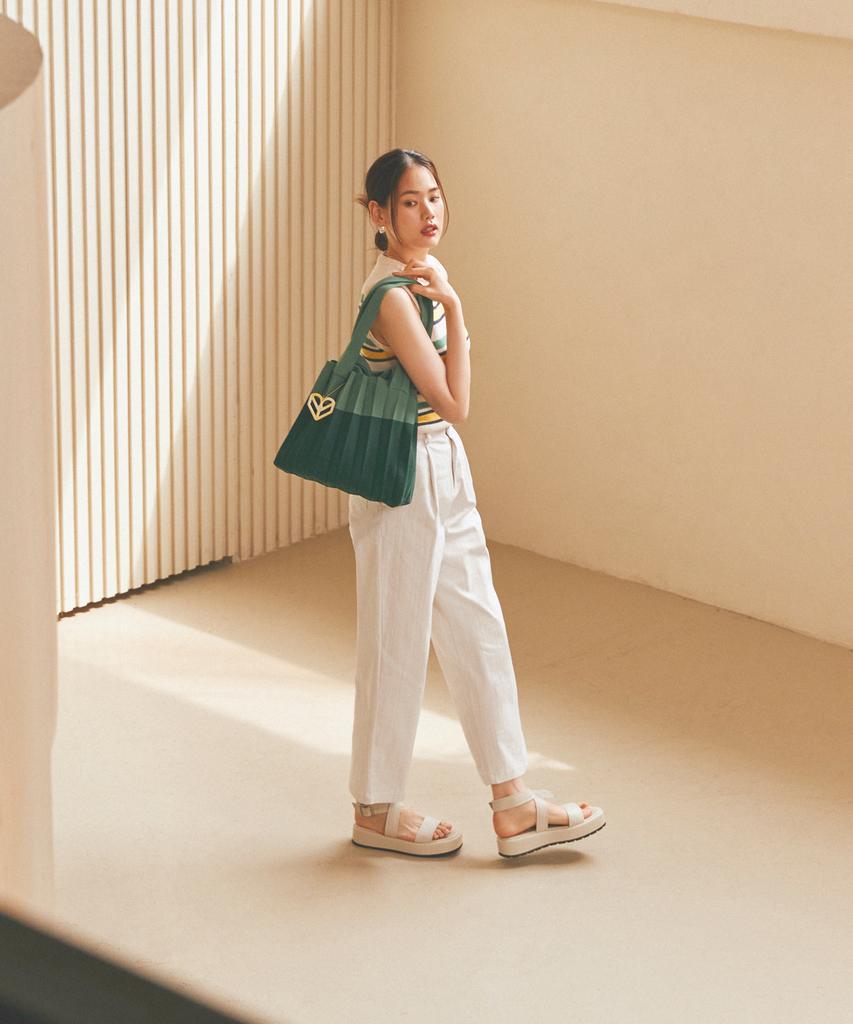 Pleatsmama Two-Way Shopper Bag Olive