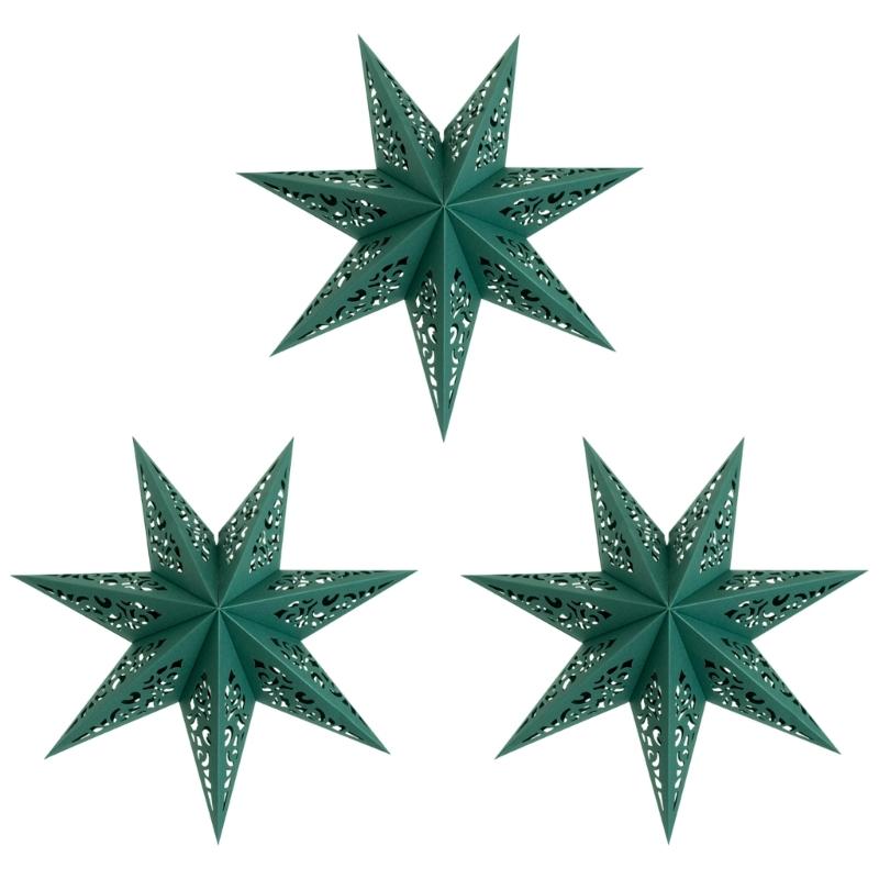 

Paper Star Light Cover With Cutout Design For Romantics Ambiances Holiday Party Home Commercial Space Decorative Accent зелёный