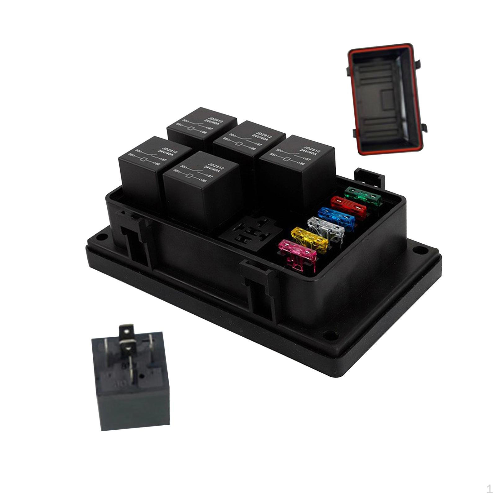 

Car Relay Fuse ,Fuse and Box ,Car Interior Accessories, Waterproof, Block Blade 24V 5Pin