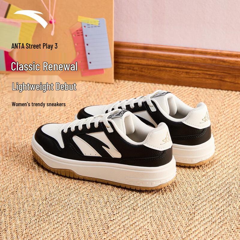 

ANTA Street Play 3 Women s Low-Top Platform Skate Shoes US 6.5