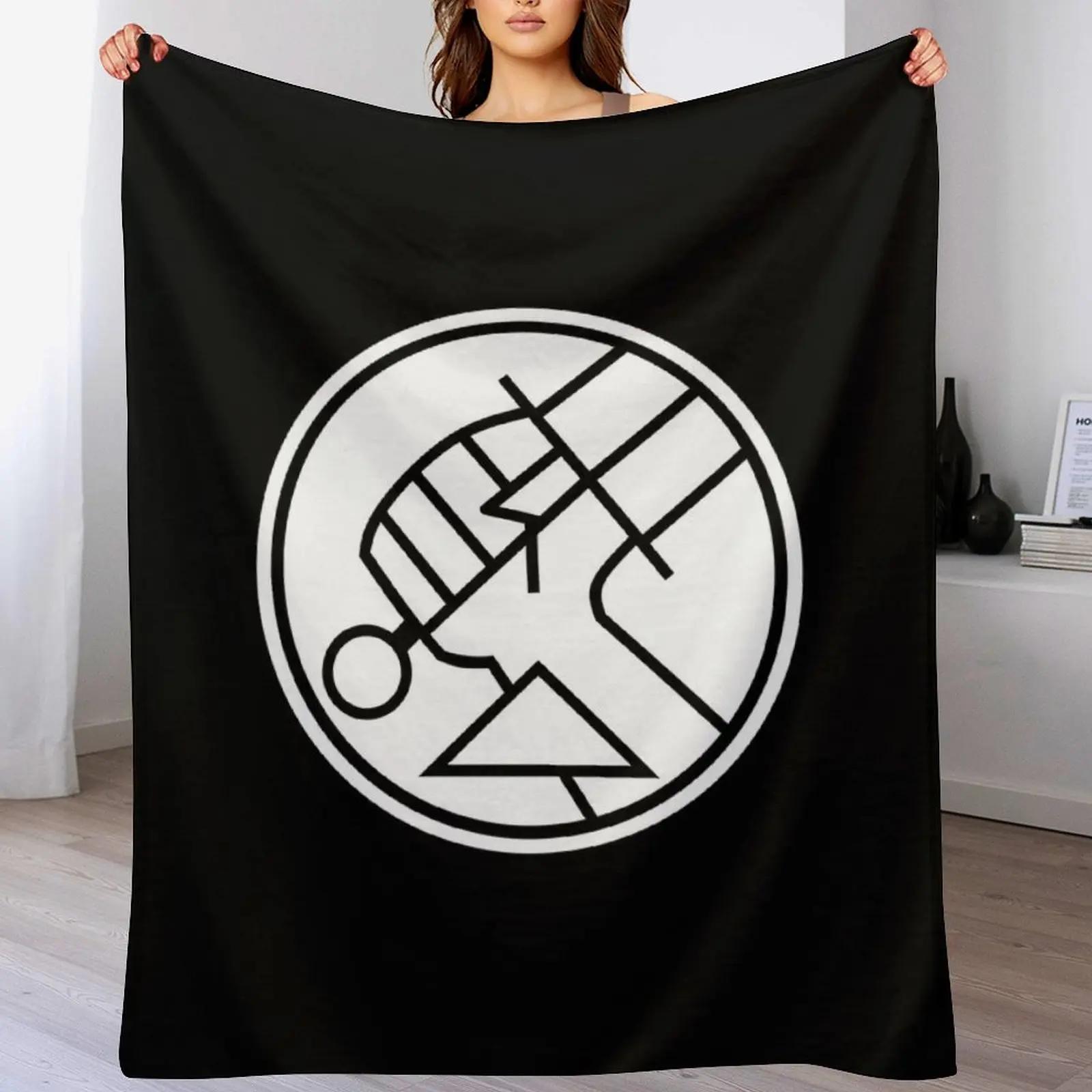 hellboy bprd Throw Blanket Travel Size Cozy Blanket for Plane Train Size: 75*100cm, Weight: 230 GSM