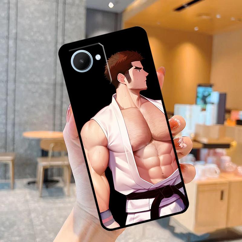 sexy Muscle Man Himbo Case For Realme C55 C33 C31 C35 C30 C11 C15 C25s C21Y GT Neo 5 3T 2T 8 9 10 11 Pro Plus