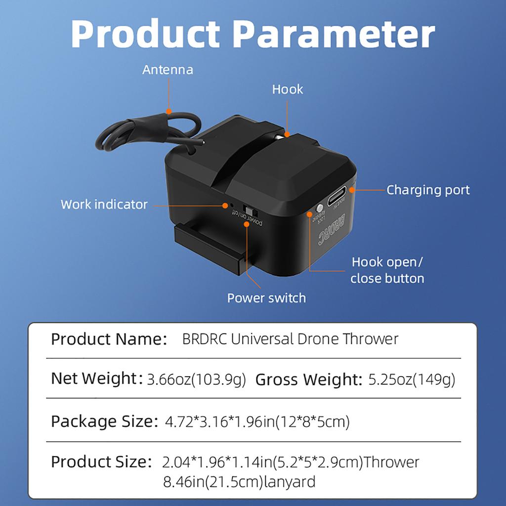 Airdrop Device for Drones Accessories Payload Delivery Transport Device Fishing Drones