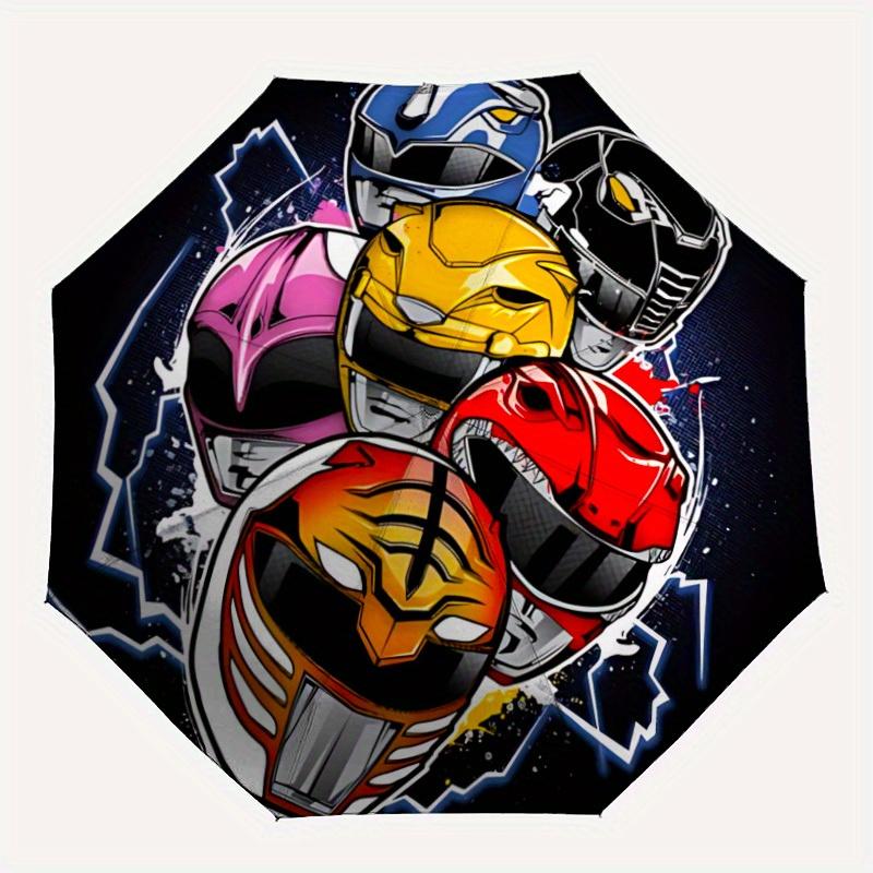 

1pc Power Ranger Automatic Open/close, Portable Folding Umbrella for Women & Men,Compact Parasol, Outdoor Accessory,, Durable Frame yy250809165