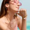 Youthway Freshwater Pearls & Red Onyx  Dangle Earrings Summer Ocean Style Stainless Steel Waterproof Jewelry Accessories