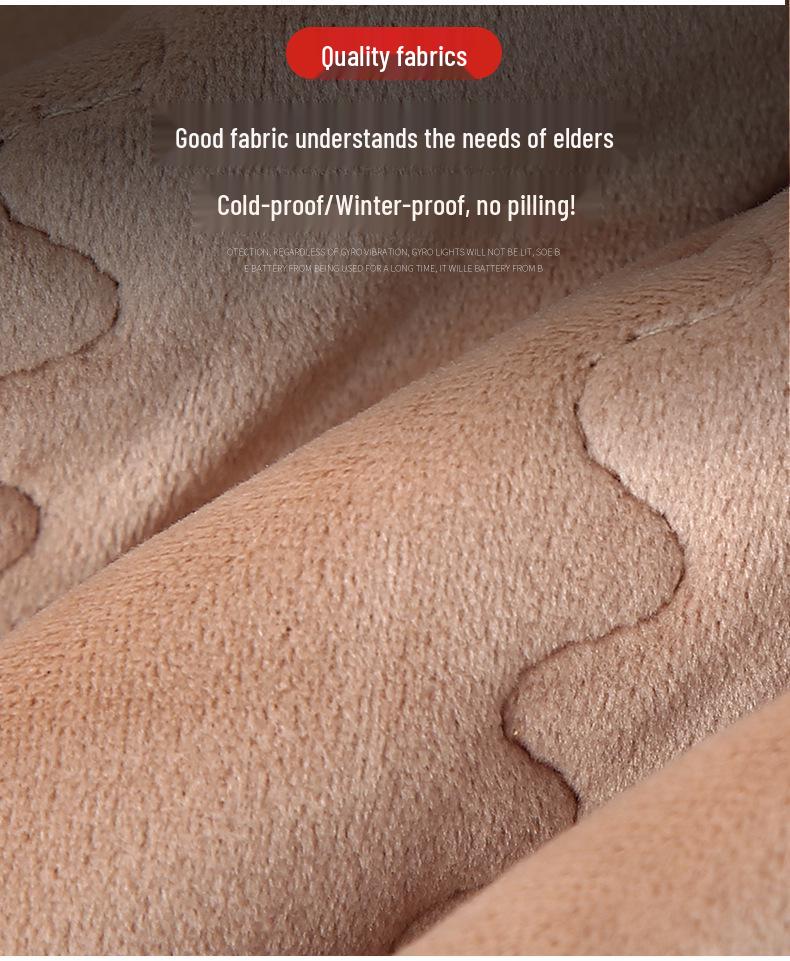 Women's Plus Size Camel Down Vest – Fleece-Lined, Elastic Fit for Middle-Aged and Elderly