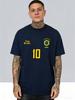 Calcio Nazionale Brasile Numero 10 T-shirt Tema Retro Cotone Grafica Unisex Unisex Estate Streetwear