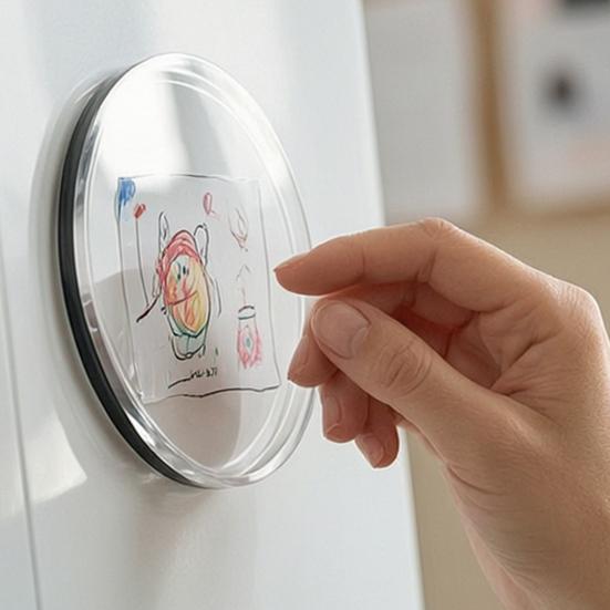 5/10/15Pcs DIY Acrylic Fridge Magnet Kit, Handmade Square Acrylic Refrigerator Magnet, Clear Acrylic Photo Magnet with Adhesive, for Kitchen Office