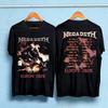 Megadeth Evropské turné - Americká heavy metalová kapela Oboustranné tričko