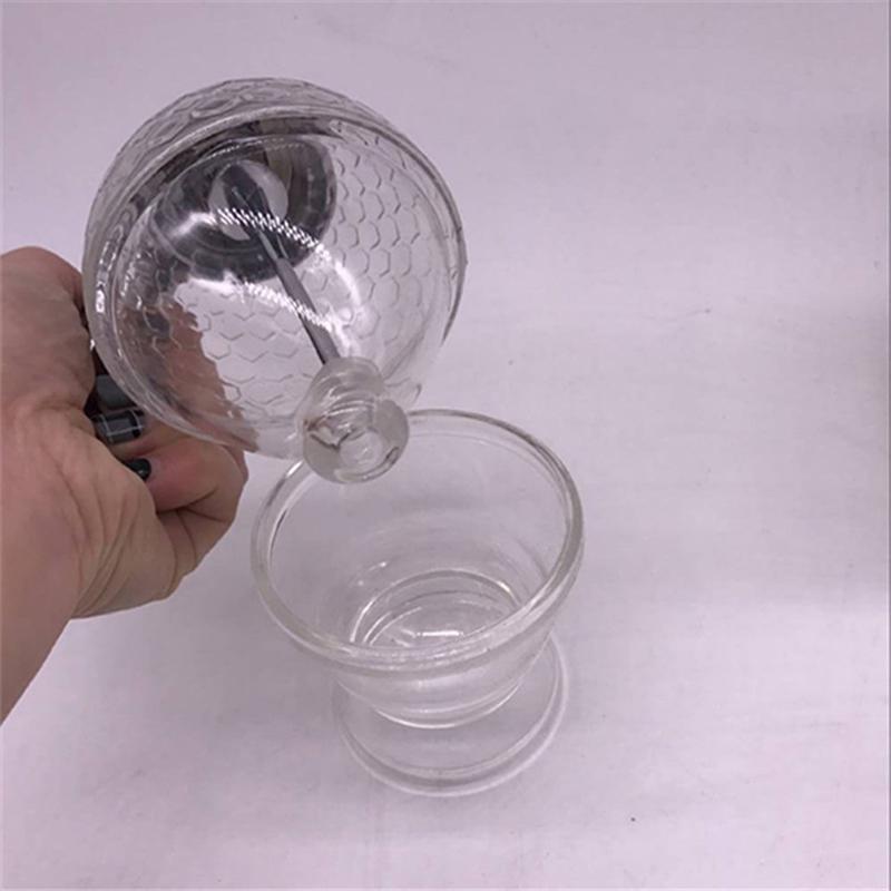 Transparenter Honigsirup-Spender Acryl Küchenhalter Topf Behälter