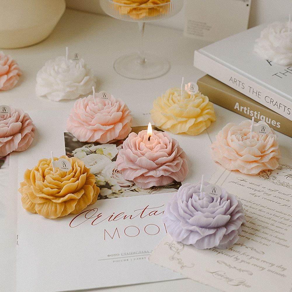 Peony-Shaped Scented Candles: Beautiful, Creative Floral Birthday and Holiday Gifts