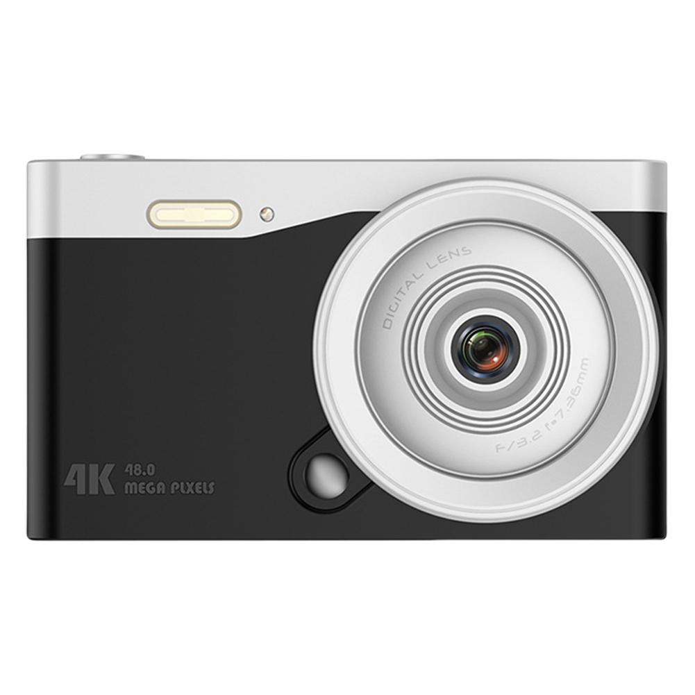 4K Video Camera Auto Focus HD Photography Travel Selfie Camera 48MP Kids Campus Selfie Mini Camera 16X Zoom 2.8 Inch IPS Screen