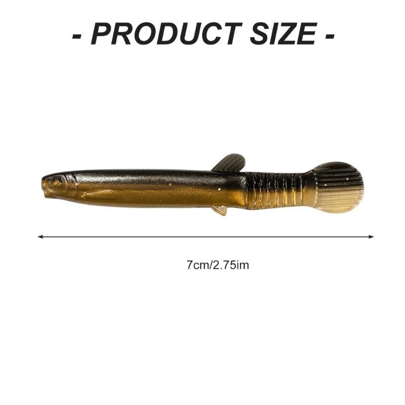 10/20Pcs Artificial Soft Lures Worm Baits Wobbler Loach Soft Baits Multisection Tail Swimbaits Fishing Tackle Lures